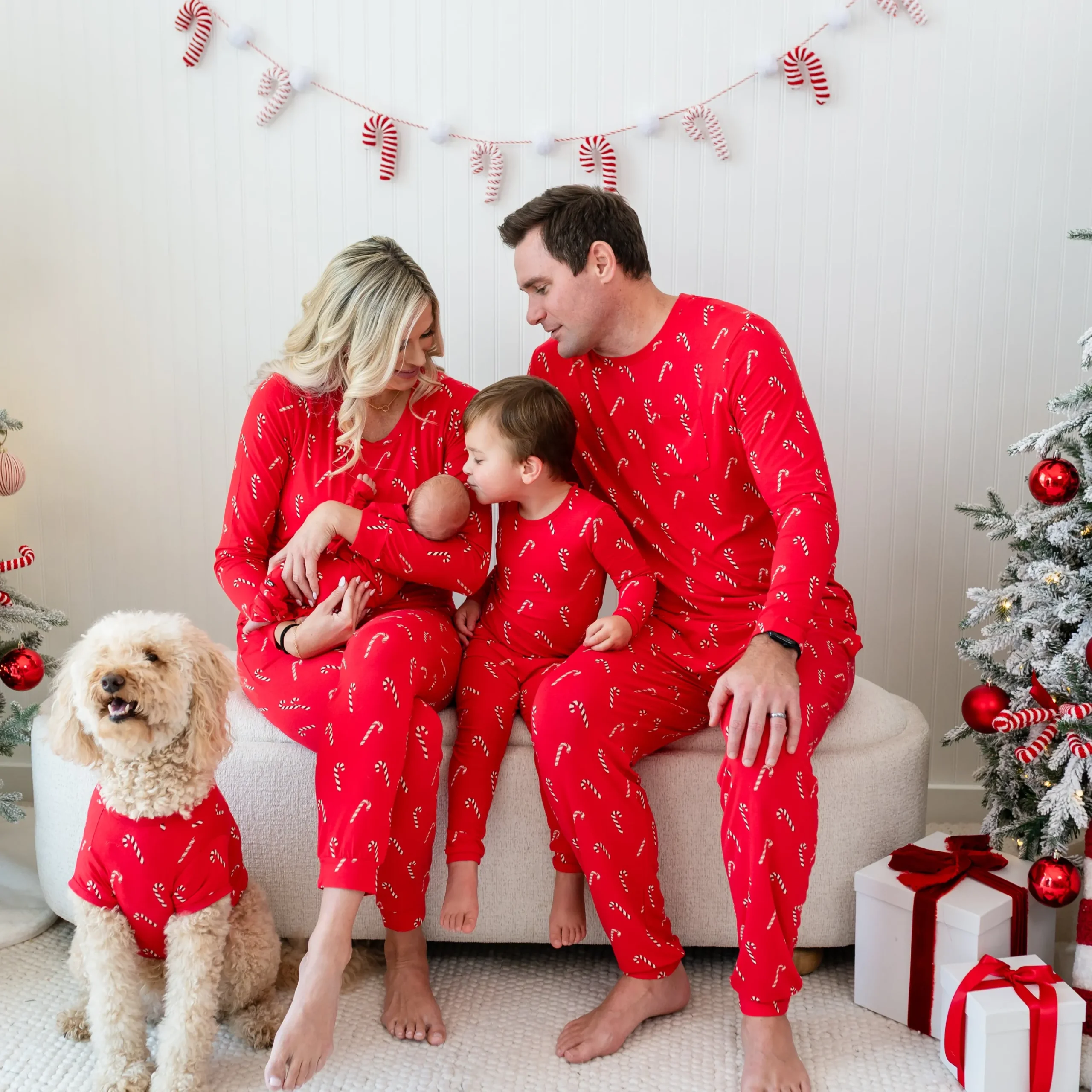 Kyte Baby Long Sleeve Pajamas in Candy Cane Best