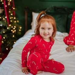 Kyte Baby Long Sleeve Pajamas in Candy Cane Best