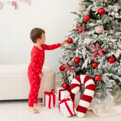 Kyte Baby Long Sleeve Pajamas in Candy Cane Best