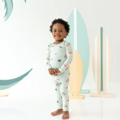Kyte Baby Long Sleeve Pajamas in Dew Surf Outlet
