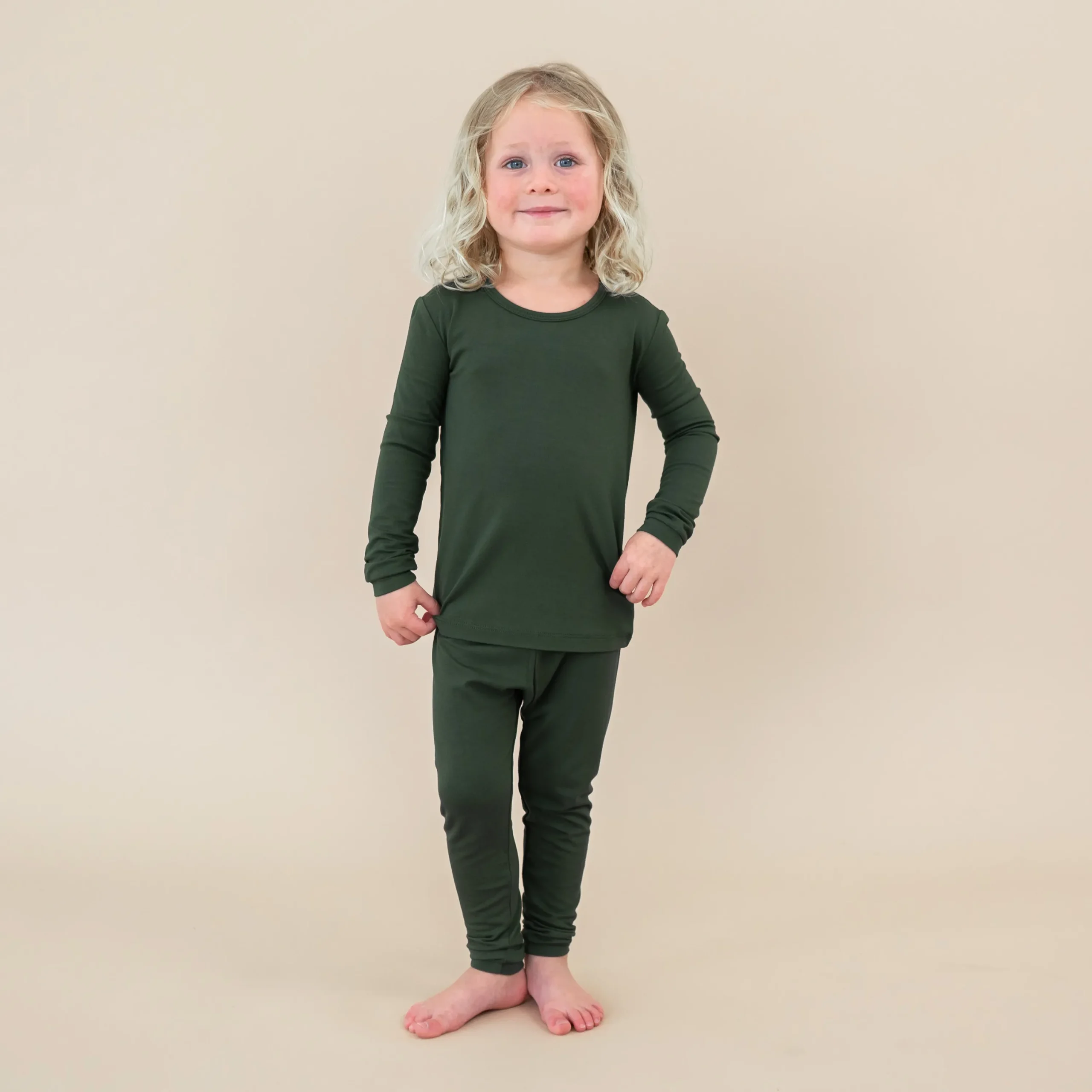 Kyte Baby Long Sleeve Pajamas in Fir Clearance
