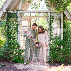 Kyte Baby Long Sleeve Pajamas in Gingham Fir Best