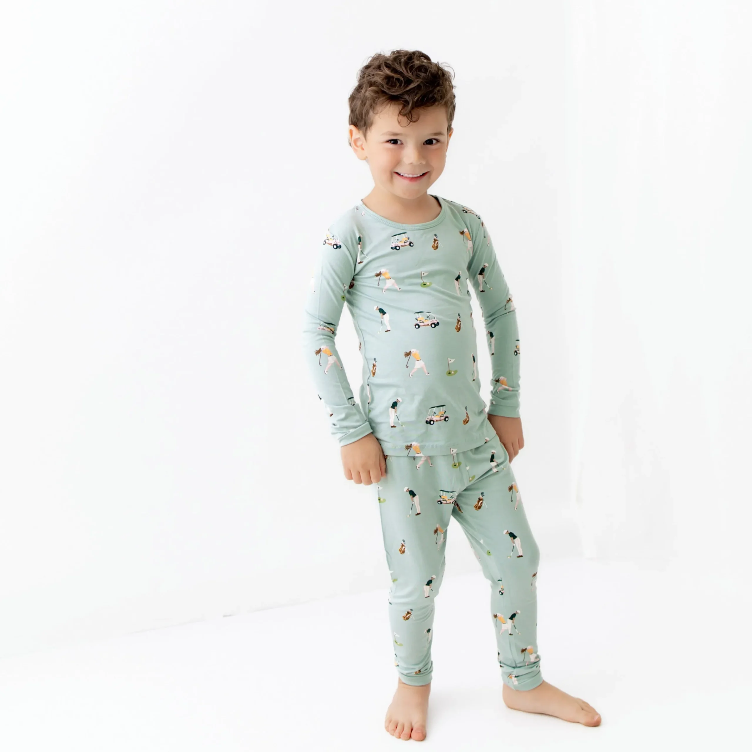 Kyte Baby Long Sleeve Pajamas in Golf Outlet