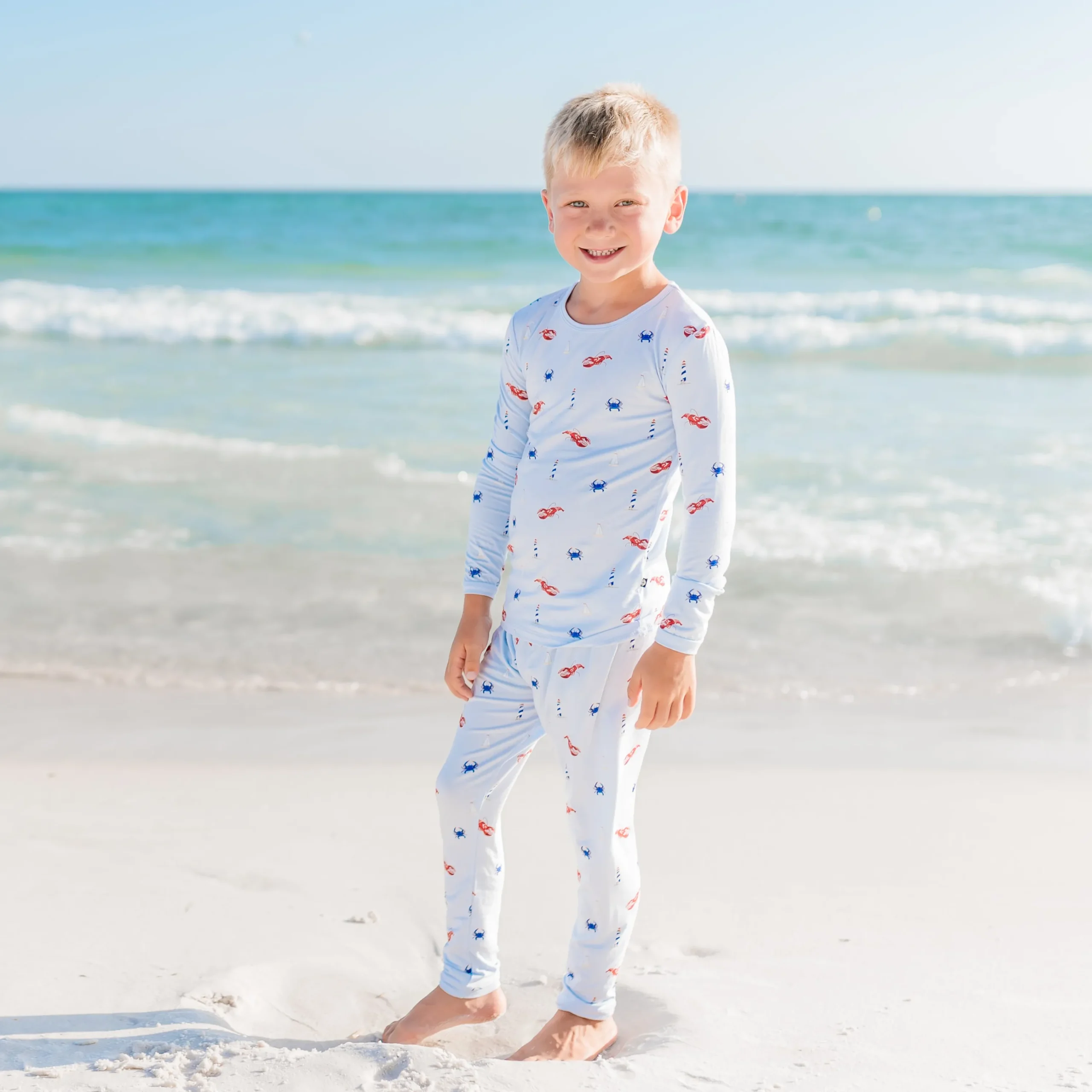 Kyte Baby Long Sleeve Pajamas in Harbor Online