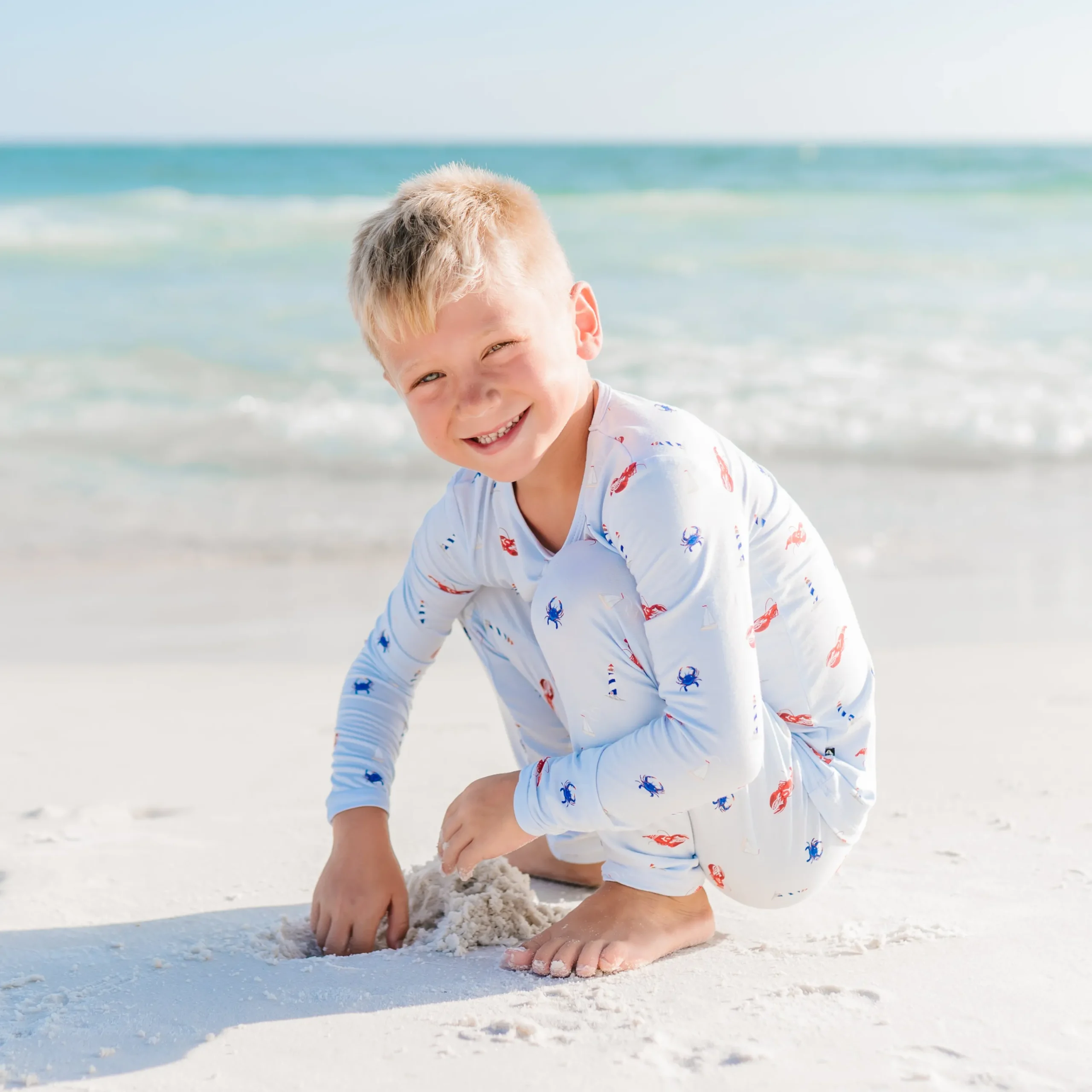 Kyte Baby Long Sleeve Pajamas in Harbor Online