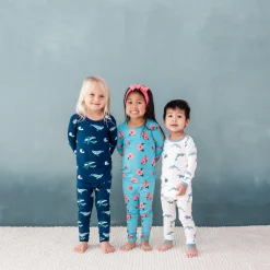 Kyte Baby Long Sleeve Pajamas in Hibiscus Hot