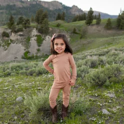 Kyte Baby Long Sleeve Pajamas in Latte New