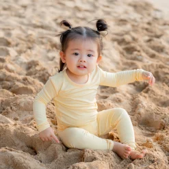 Kyte Baby Long Sleeve Pajamas in Lilikoi Clearance