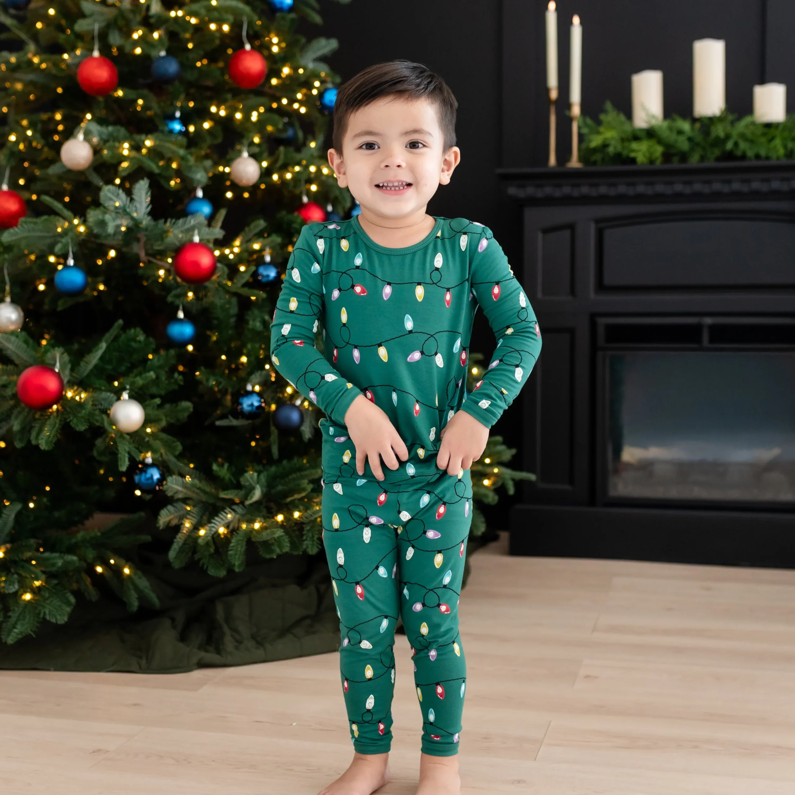 Kyte Baby Long Sleeve Pajamas in Merry and Bright New