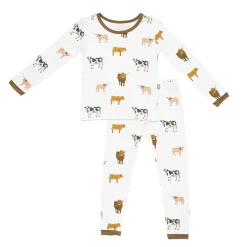 Kyte Baby Long Sleeve Pajamas in Moo Best