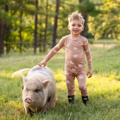 Kyte Baby Long Sleeve Pajamas in Pig Clearance