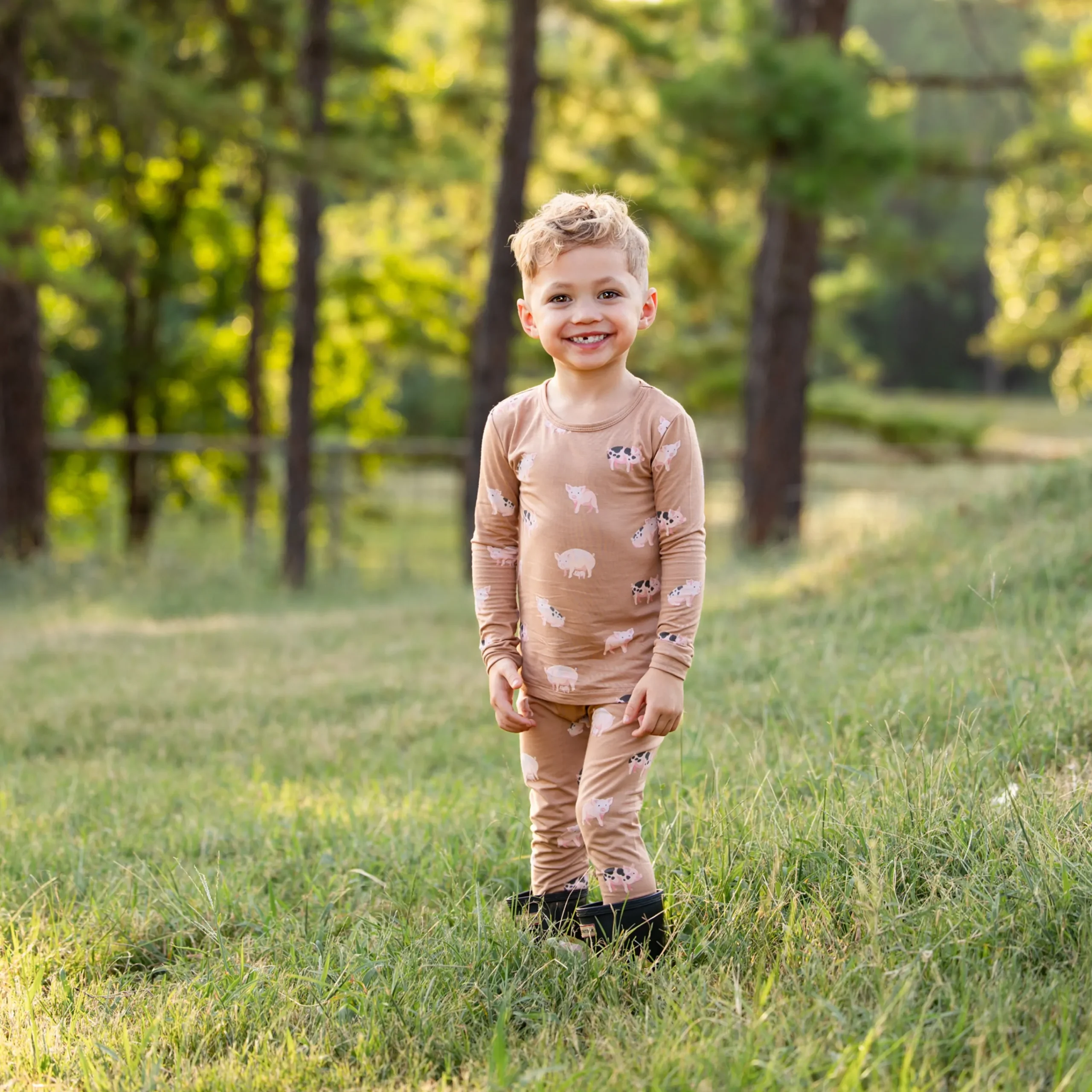 Kyte Baby Long Sleeve Pajamas in Pig Clearance