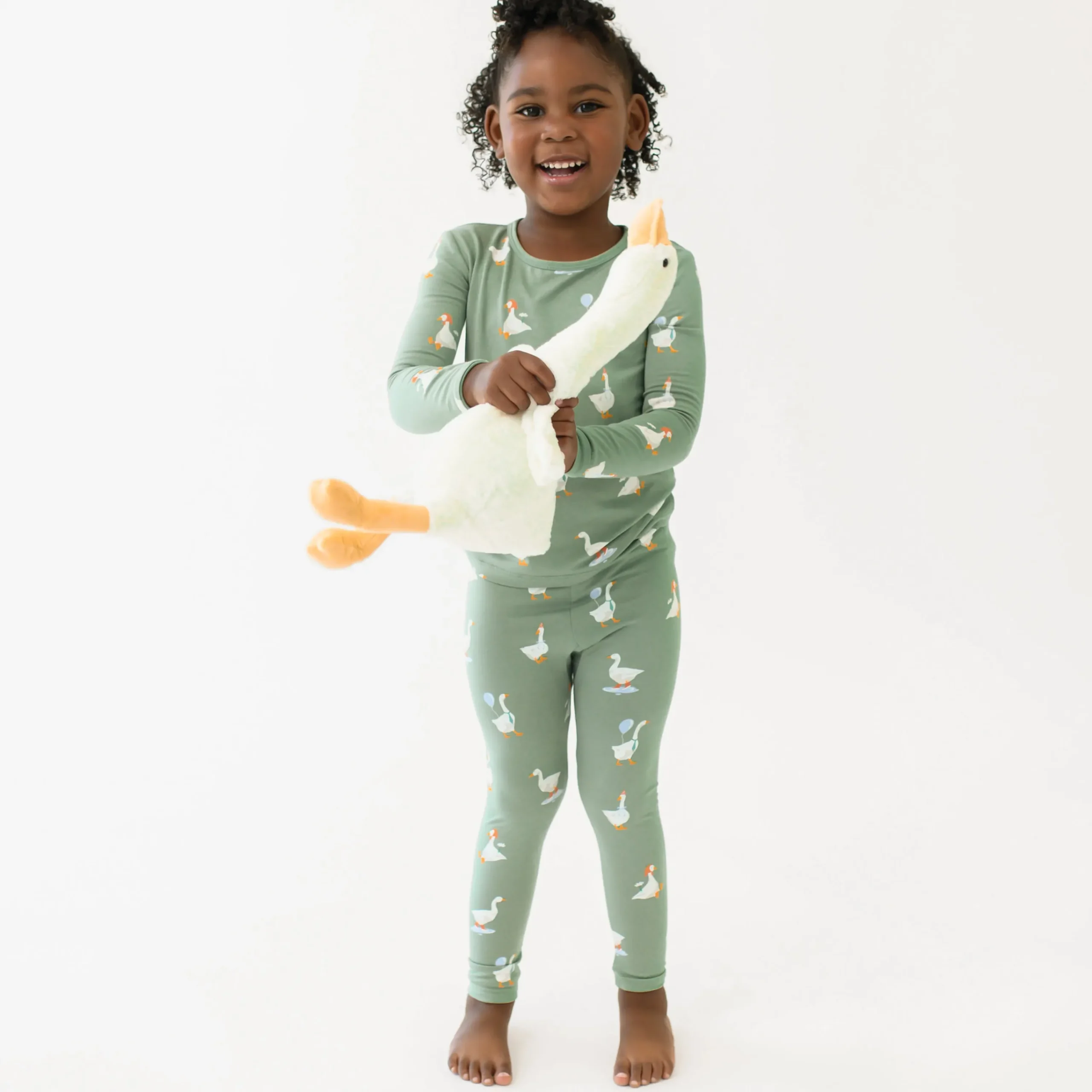 Kyte Baby Long Sleeve Pajamas in Silly Goose Clearance