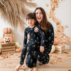 Kyte Baby Long Sleeve Pajamas in Skeleton Hot