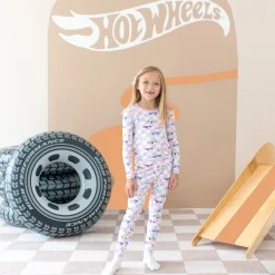 Kyte Baby Long Sleeve Pajamas in Sparkles and Speed Outlet