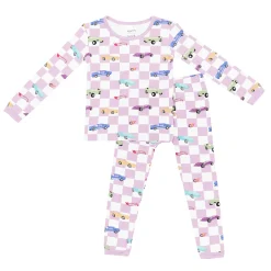 Kyte Baby Long Sleeve Pajamas in Sparkles and Speed Outlet