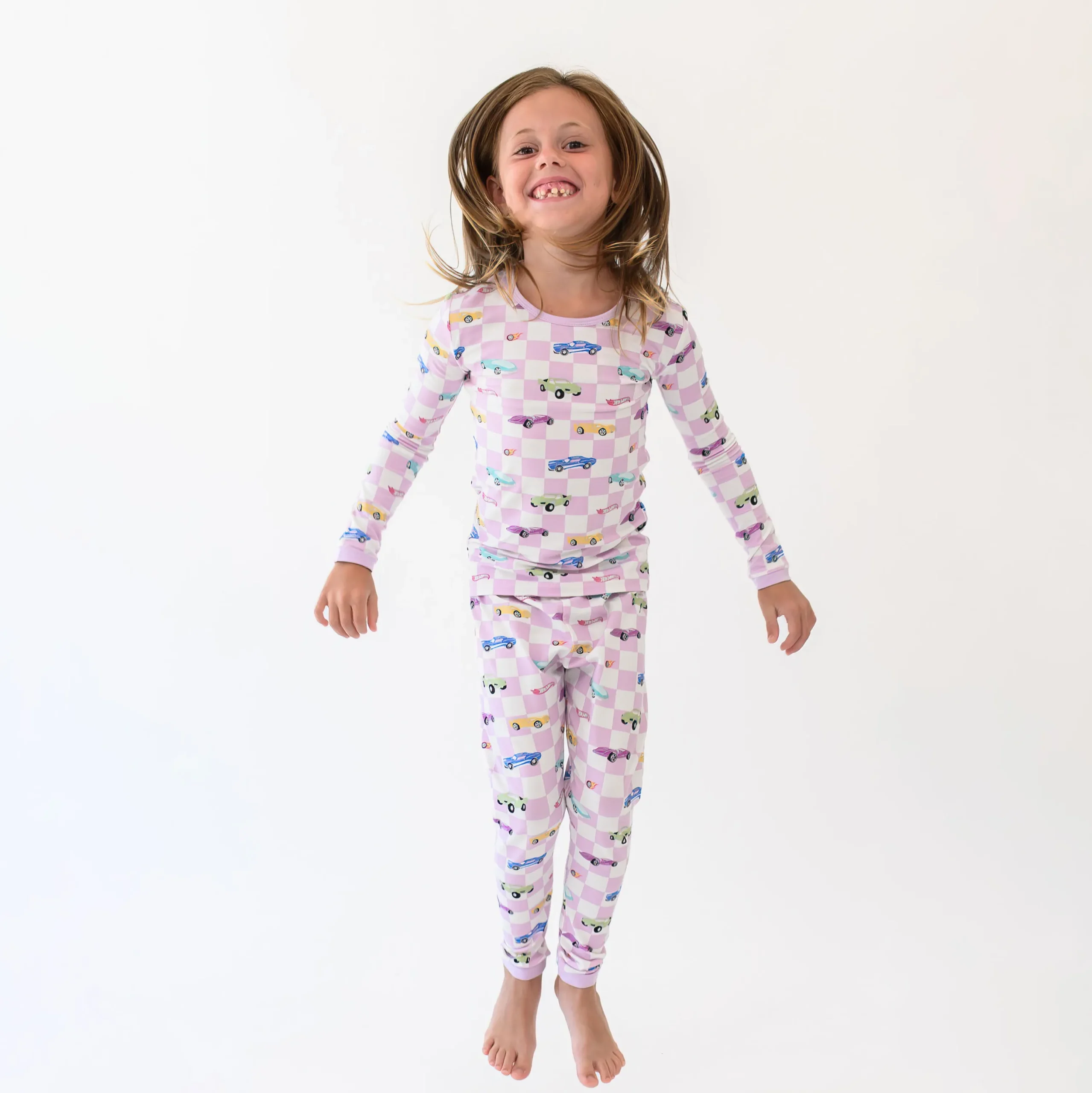 Kyte Baby Long Sleeve Pajamas in Sparkles and Speed Outlet