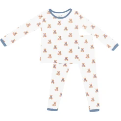Kyte Baby Long Sleeve Pajamas in Teddy Bear Clearance