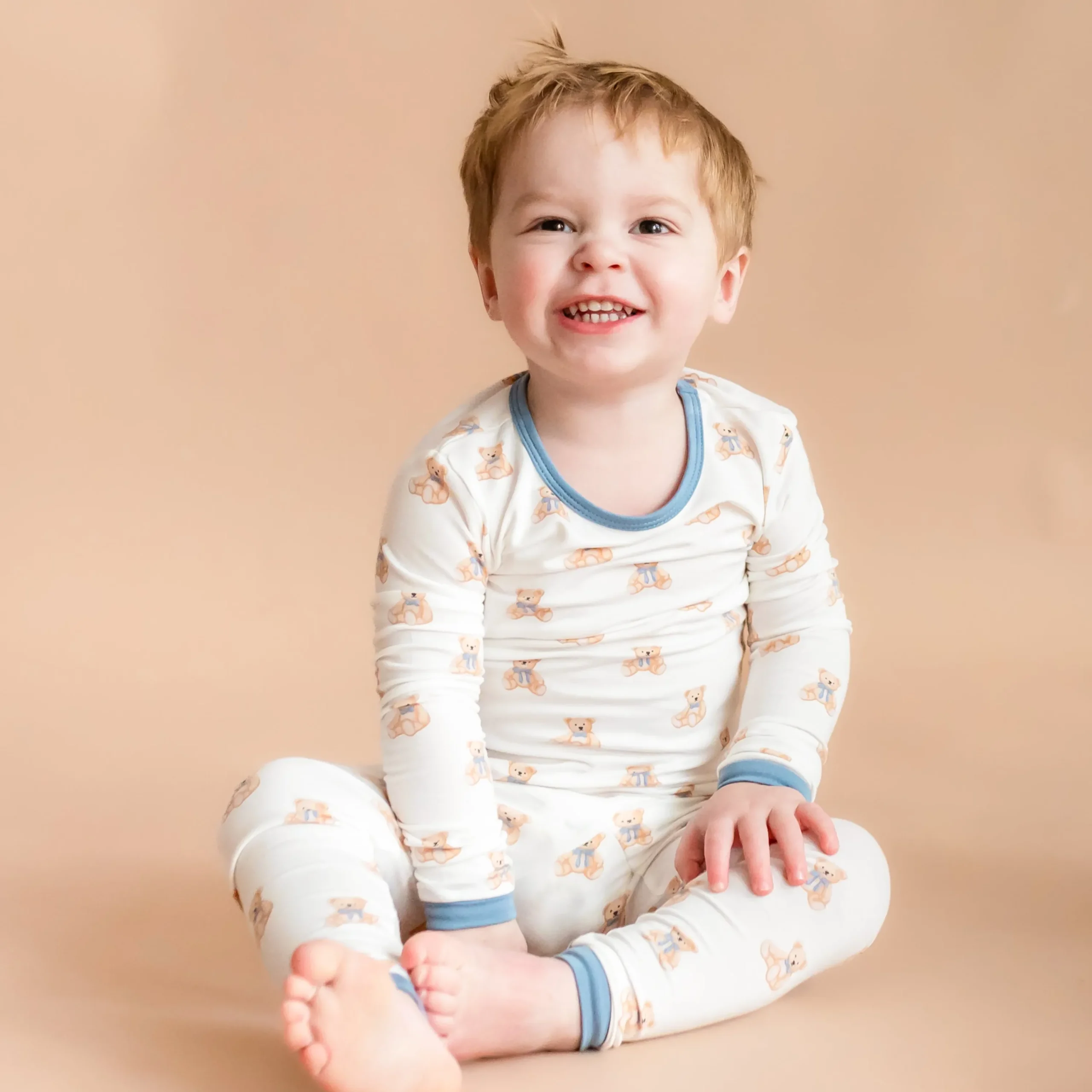 Kyte Baby Long Sleeve Pajamas in Teddy Bear Clearance