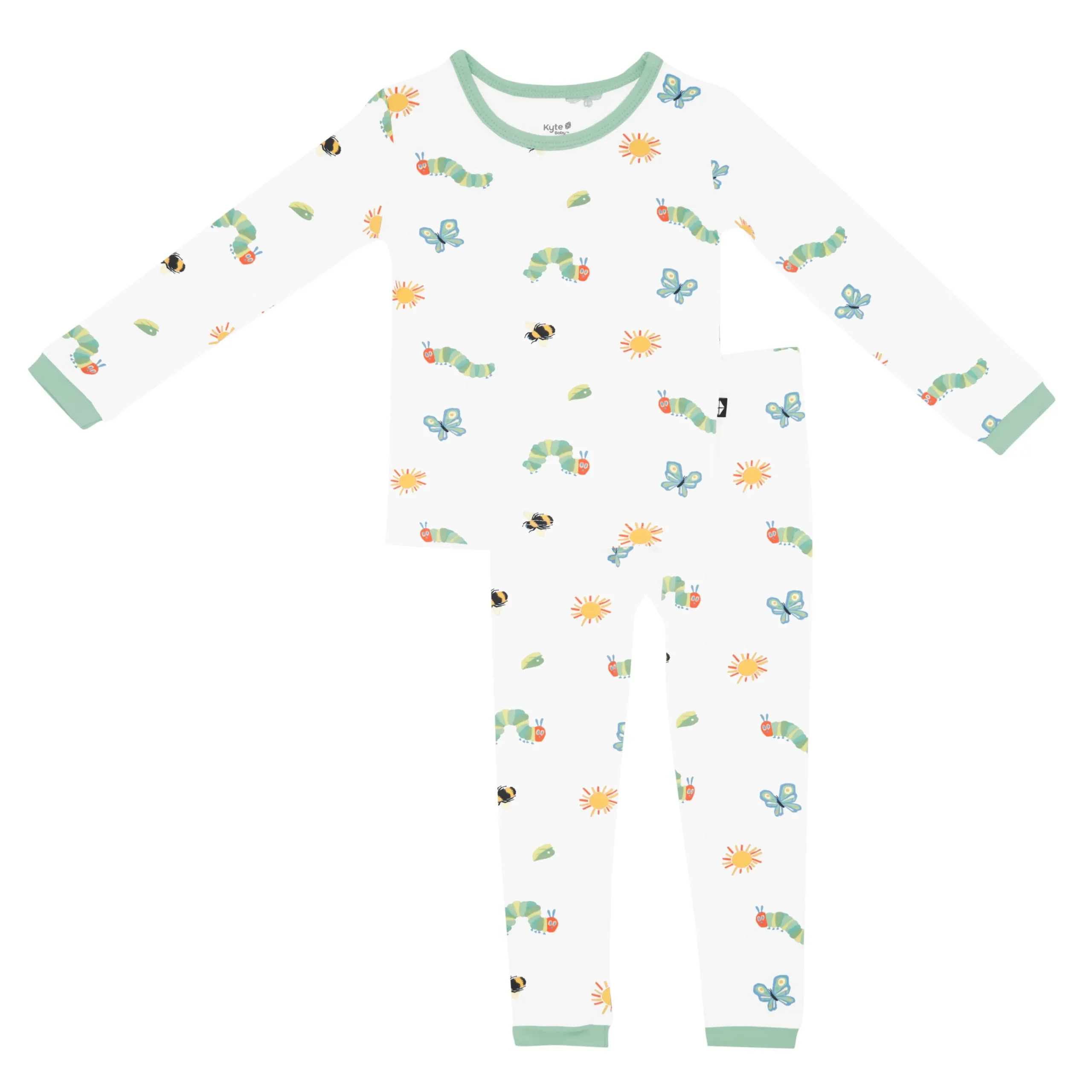 Kyte Baby Long Sleeve Pajamas in The Very Hungry Caterpillar™ and Friends Hot