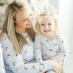 Kyte Baby Long Sleeve Pajamas in Vintage Santa Best