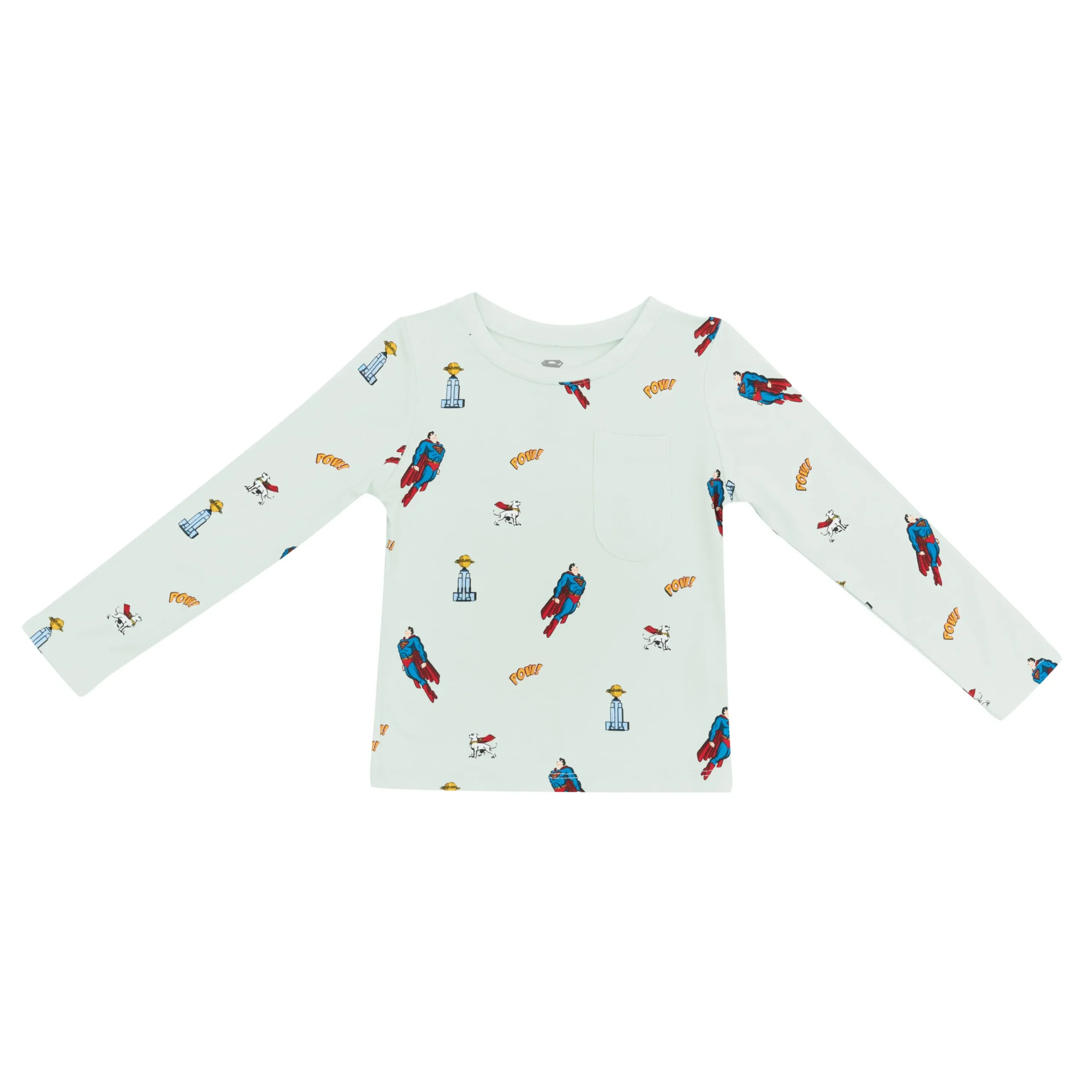 Kyte Baby Long Sleeve Toddler Crew Neck Tee in Superman™ Sale