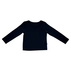 Kyte Baby Long Sleeve Toddler Crew Neck Tee in Midnight Clearance