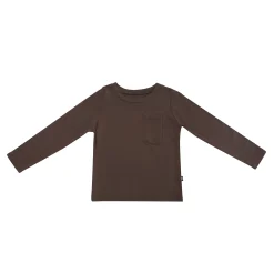 Kyte Baby Long Sleeve Toddler Crew Neck Tee in Espresso New