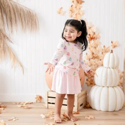 Kyte Baby Long Sleeve Toddler Crew Neck Tee in Pastel Ghost Best