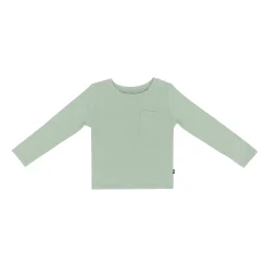 Kyte Baby Long Sleeve Toddler Crew Neck Tee in Thyme Best