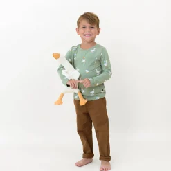 Kyte Baby Long Sleeve Toddler Crew Neck Tee in Silly Goose Sale