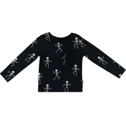 Kyte Baby Long Sleeve Toddler Crew Neck Tee in Skeleton Clearance