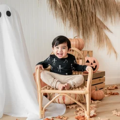 Kyte Baby Long Sleeve Toddler Crew Neck Tee in Skeleton Clearance