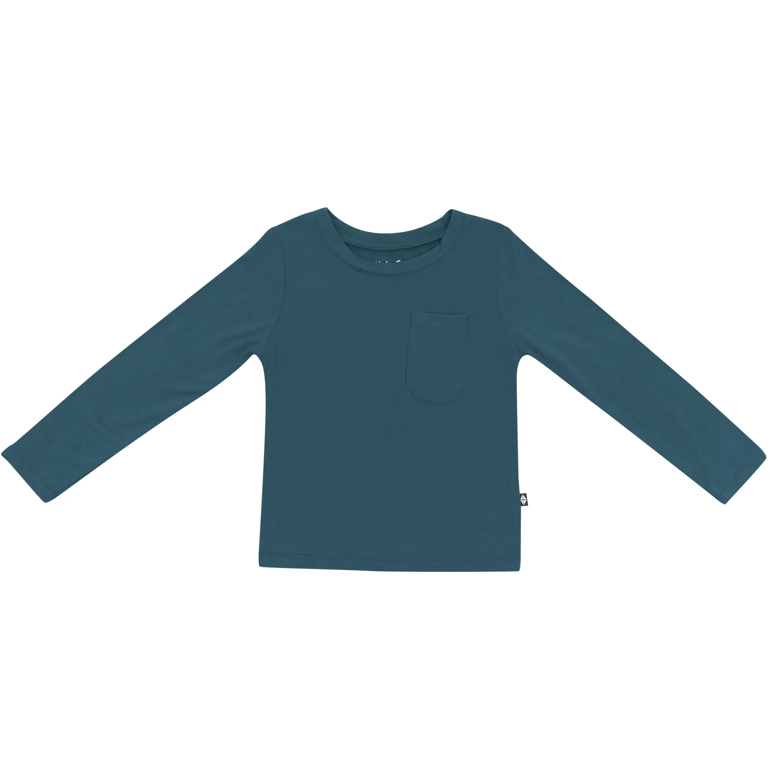 Kyte Baby Long Sleeve Toddler Crew Neck Tee in Atlantic Best