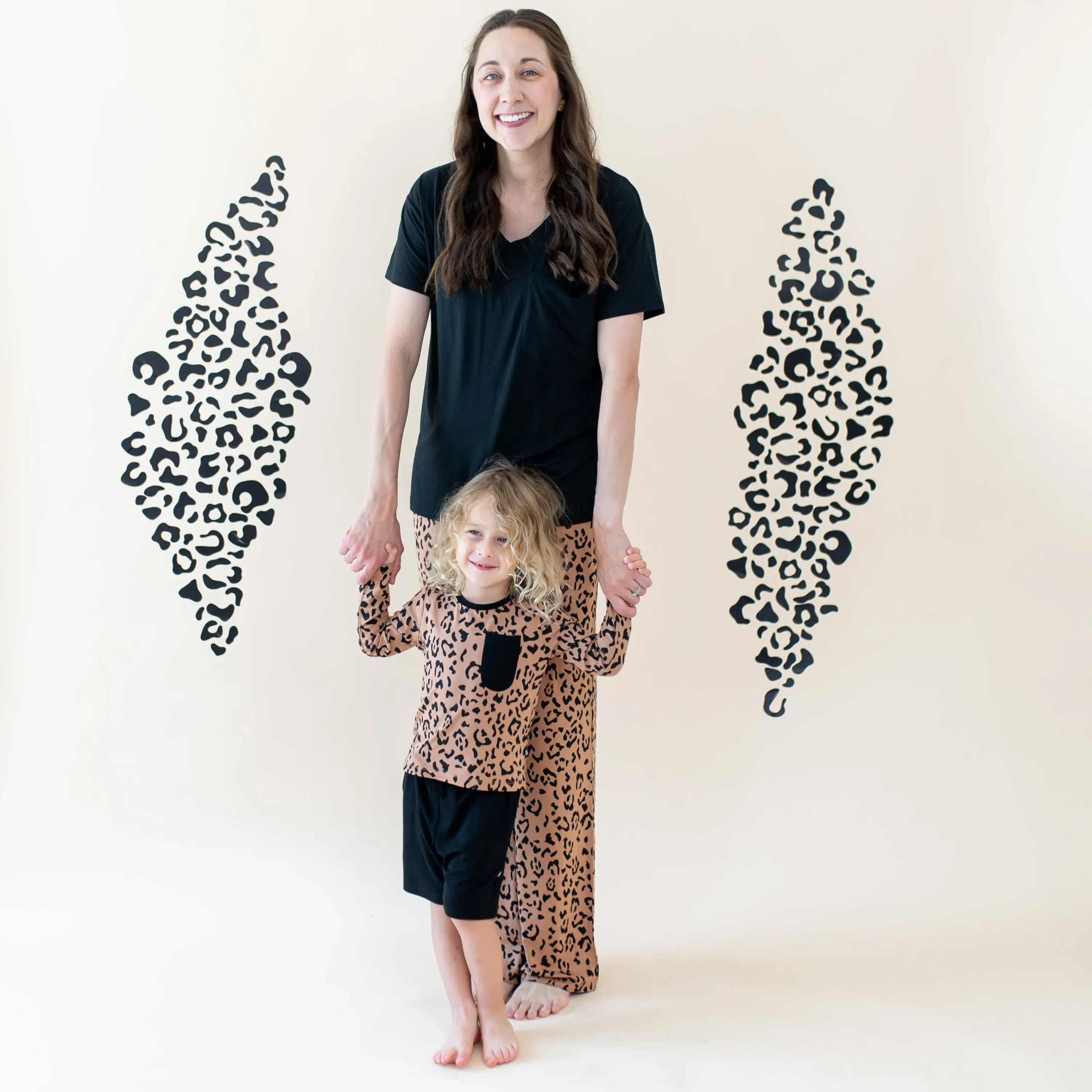 Kyte Baby Long Sleeve Toddler Crew Neck Tee in Latte Leopard Online
