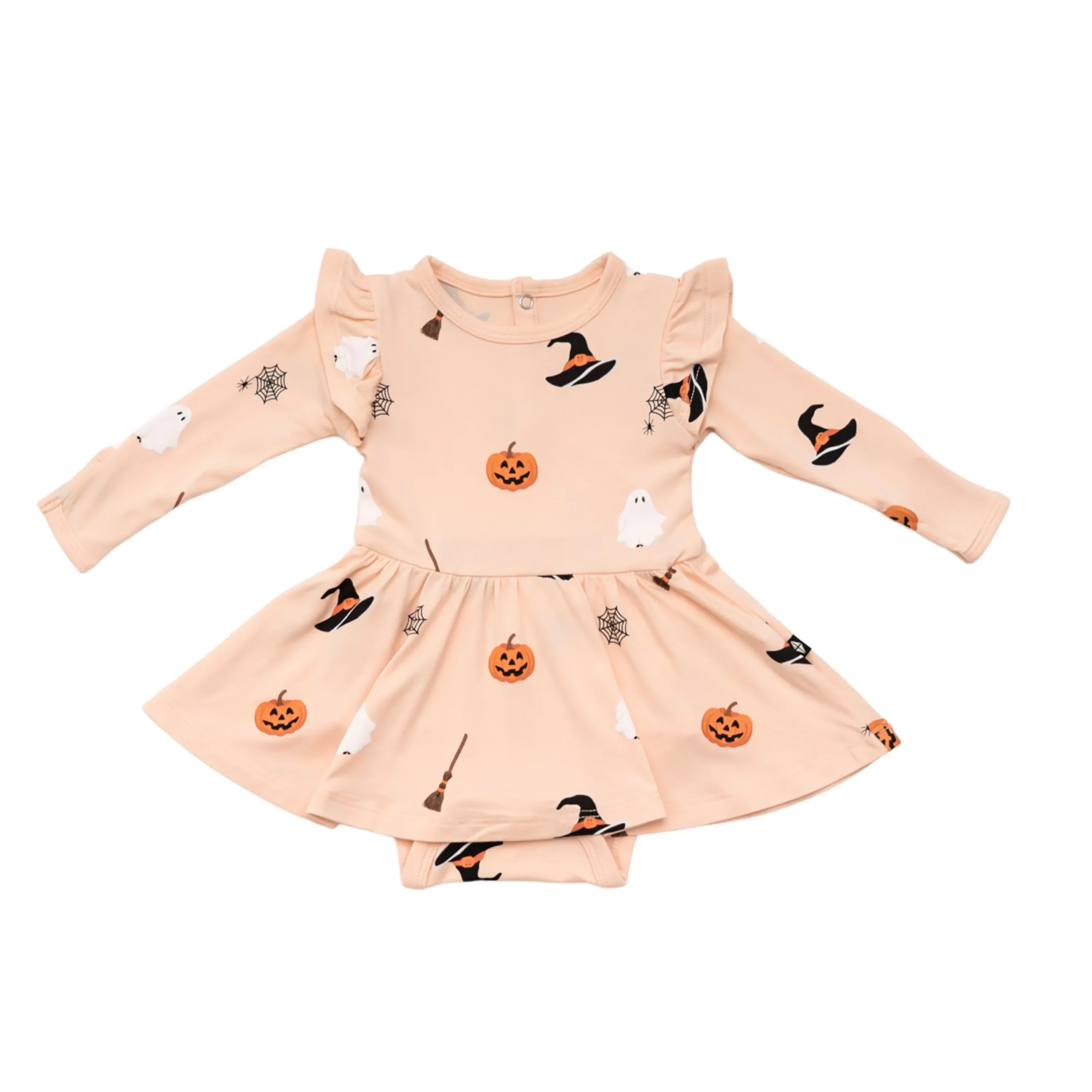 Kyte Baby Long Sleeve Twirl Bodysuit Dress in Bewitched Online