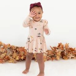 Kyte Baby Long Sleeve Twirl Bodysuit Dress in Gilmore Girls Outlet