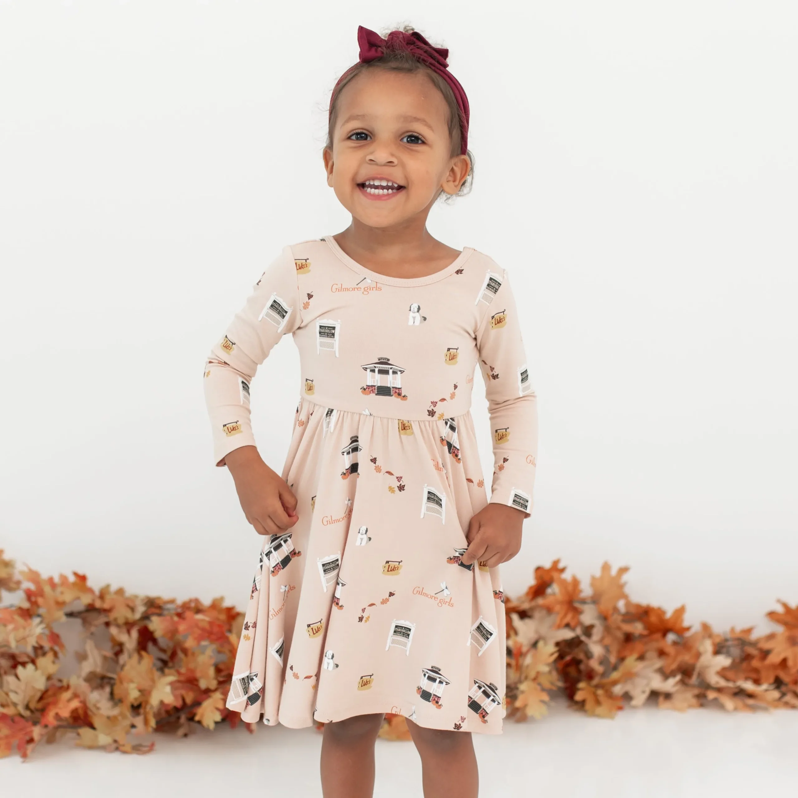 Kyte Baby Long Sleeve Twirl Dress in Gilmore Girls New