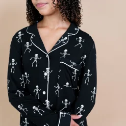 Kyte Baby Long-Sleeved Women's Pajama Set in Skeleton Sale