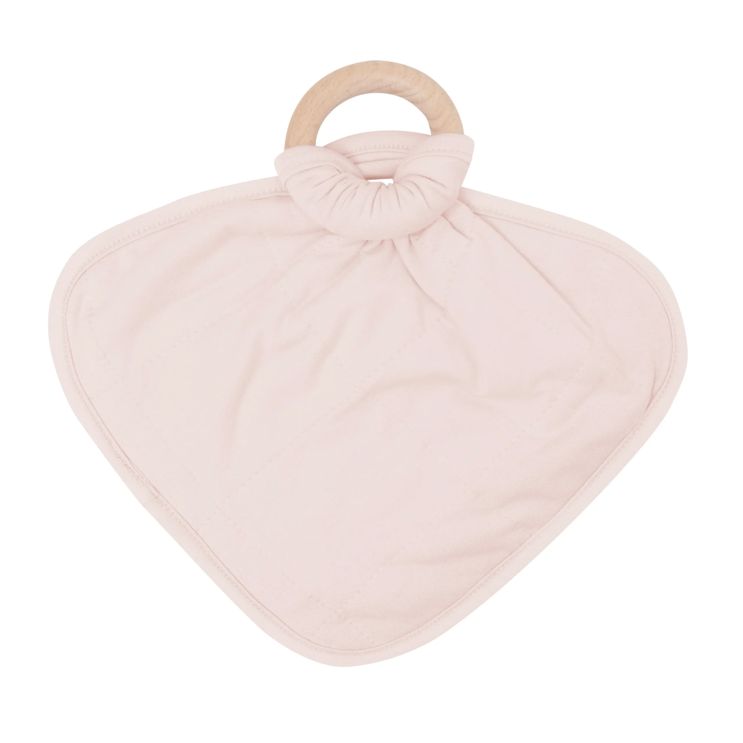 Kyte Baby Lovey in with Removable Wooden Teething Ring Blush Clearance