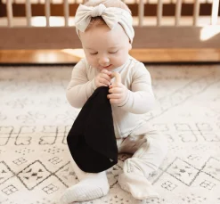 Kyte Baby Lovey in with Removable Wooden Teething Ring Midnight Sale