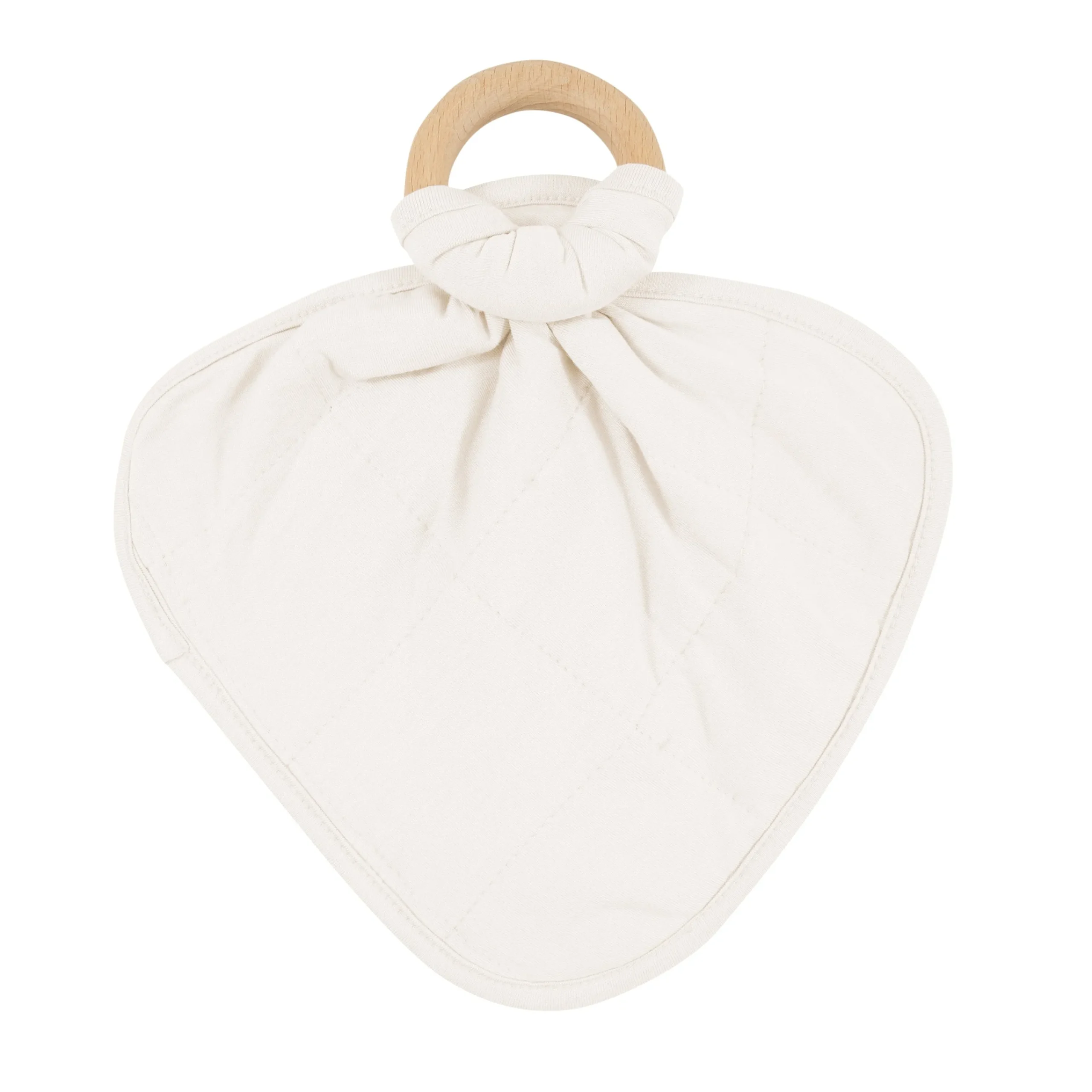 Kyte Baby Lovey in with Removable Wooden Teething Ring Oat Outlet