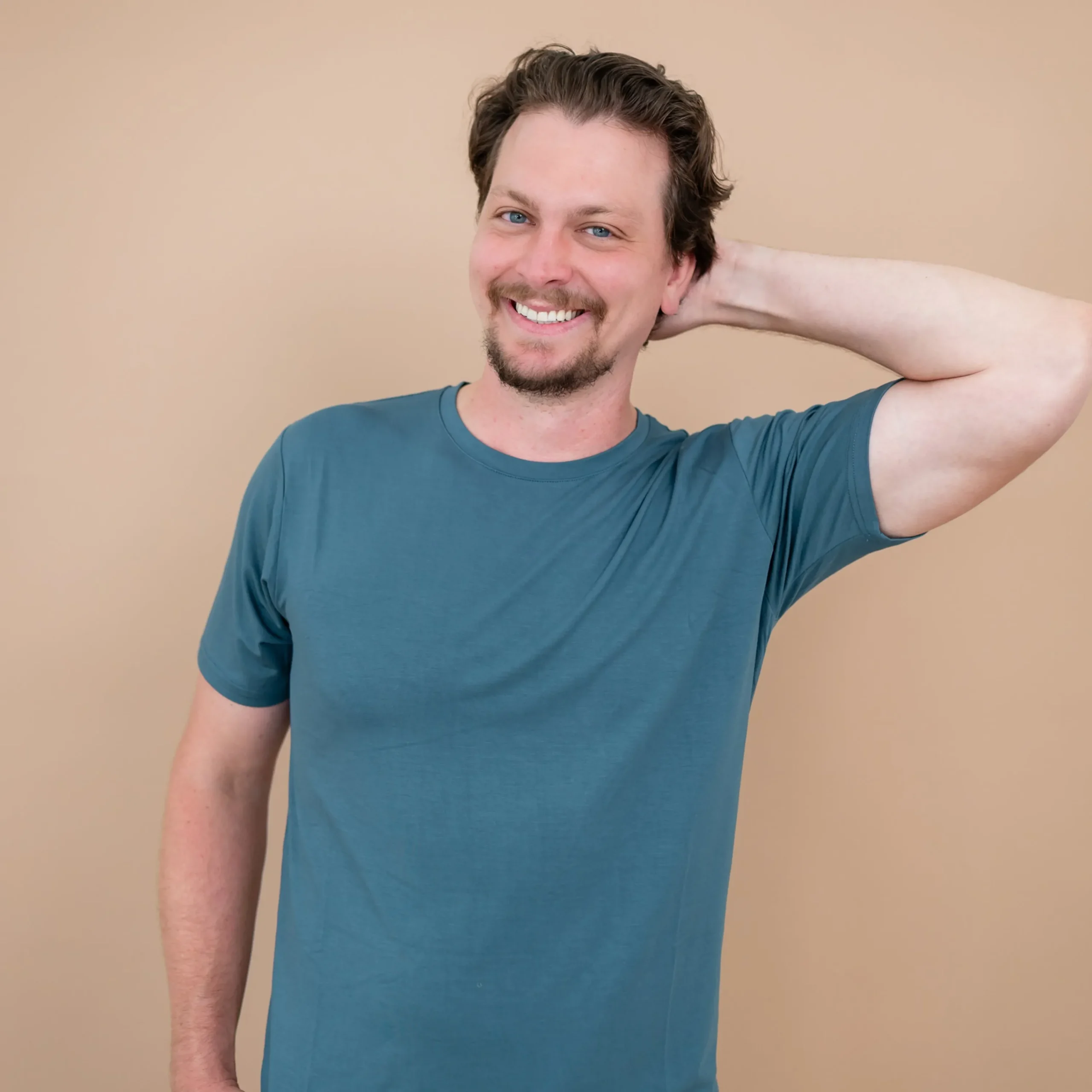 Kyte Baby Men's Crew Neck Tee in Atlantic Sale