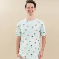 Kyte Baby Men's Crew Neck Tee in Dew Surf New