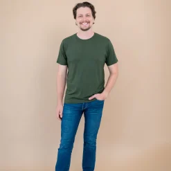 Kyte Baby Men's Crew Neck Tee in Fir Outlet