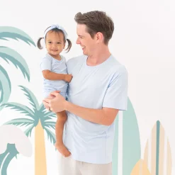 Kyte Baby Men's Crew Neck Tee in Mist Online