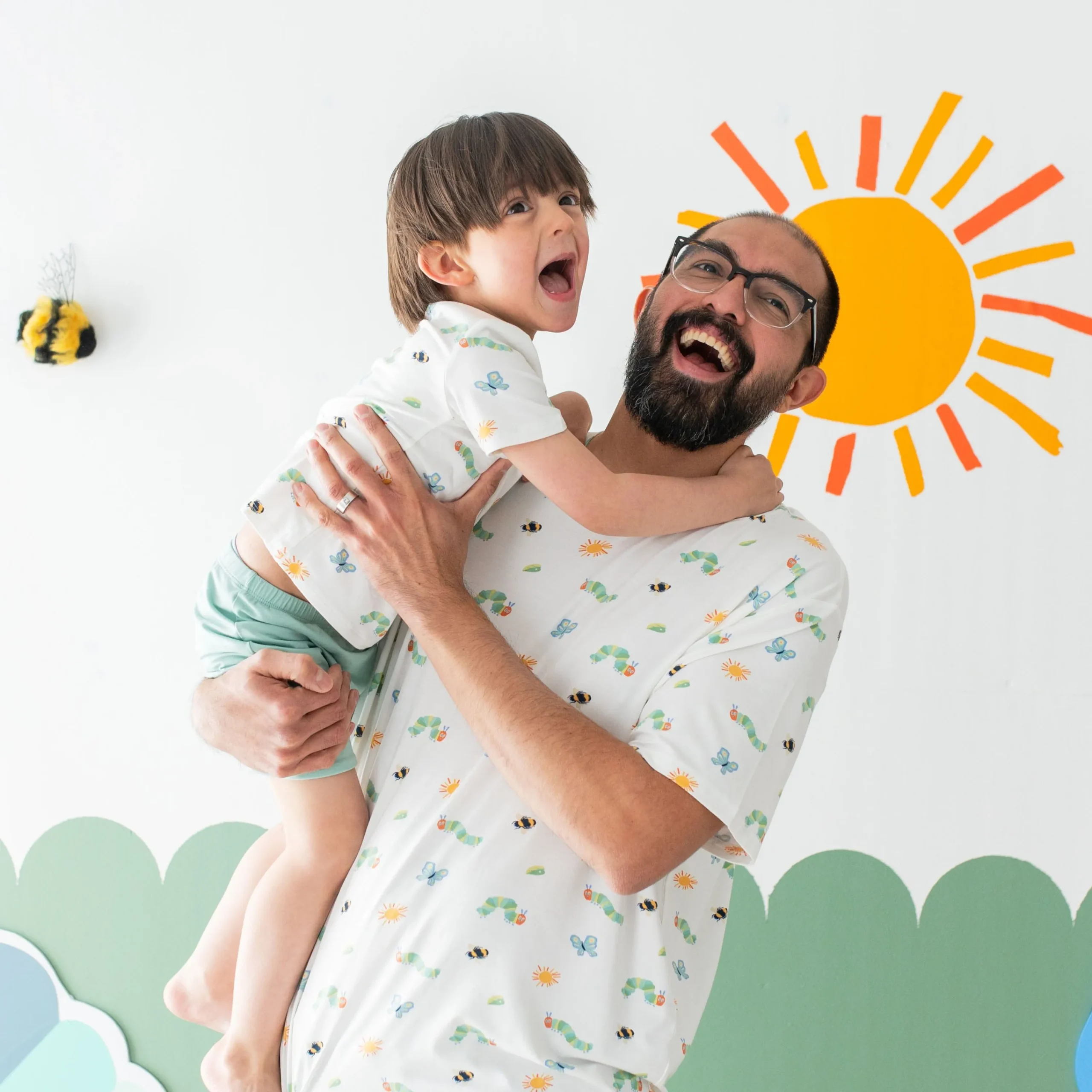 Kyte Baby Men's Crew Neck Tee in The Very Hungry Caterpillar™ and Friends Sale