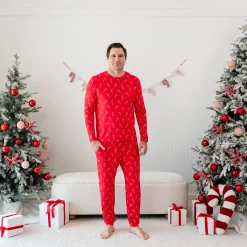 Kyte Baby Men's Jogger Set in Candy Cane Sale