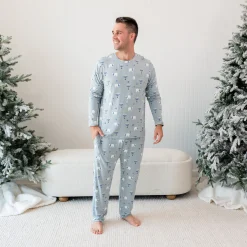 Kyte Baby Men's Jogger Set in Polar Lights