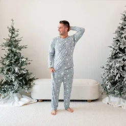Kyte Baby Men's Jogger Set in Polar Lights